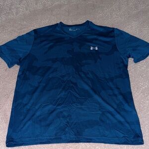 Under Armour Men's Navy Blue Camo Short Sleeve Tee